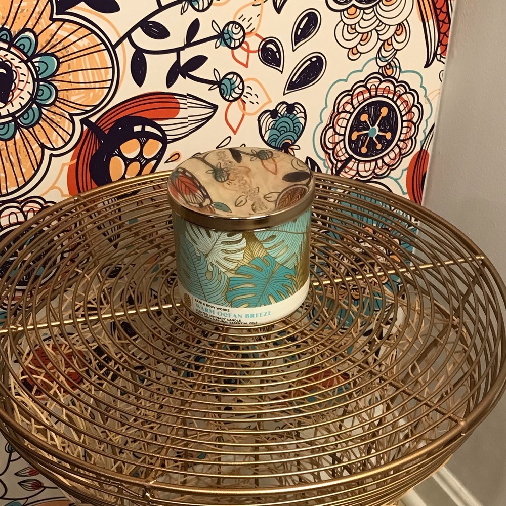 New BBW Warm Ocean Breeze 3 Wick